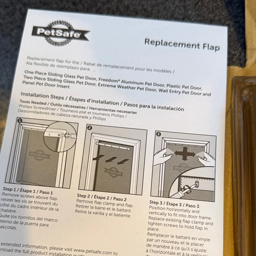 PetSafe Brown Pet Door Flap 4 hole number PAC 11–11038